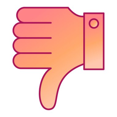 Başparmak aşağı vektör simgesi