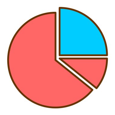 Pasta çizelgesi. Web simgesi