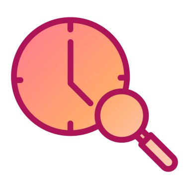 Saat. Web simgesi basit illüstrasyon