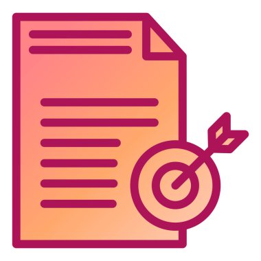 Belge. Web simgesi basit illüstrasyon