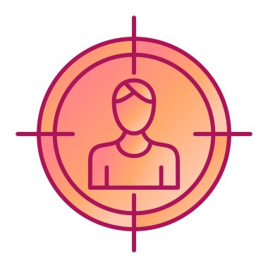 hedef simge vektör illüstrasyonu