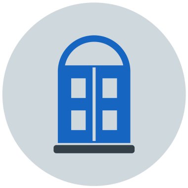 Bina. Web simgesi basit illüstrasyon