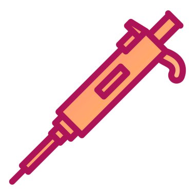 Şırınga. Web simgesi basit illüstrasyon