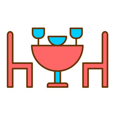 Şarap kadehi ikon vektörü. Taslak masa lambası işareti. izole edilmiş sınır sembolü çizimi