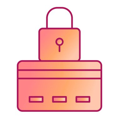 ikon vektör illüstrasyonunu kilitle