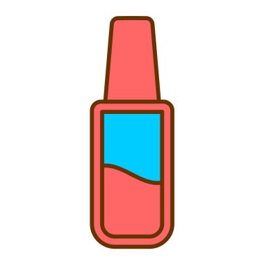 Tırnak cilası ikon vektör illüstrasyonu