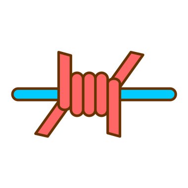 Su hortumu ikonu vektörü. Baltayı tutan el. izole edilmiş sınır sembolü çizimi