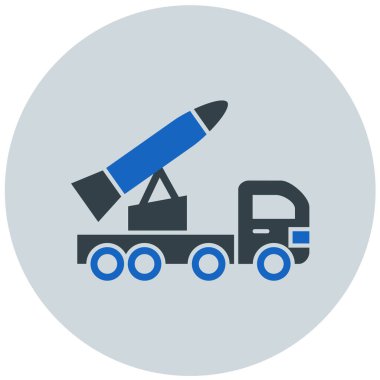 Roket. Web simgesi basit illüstrasyon