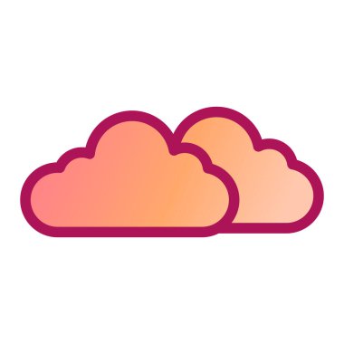 Bulut hesaplama simgesi vektör illüstrasyonu