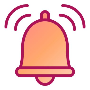 Zil. Web simgesi basit illüstrasyon