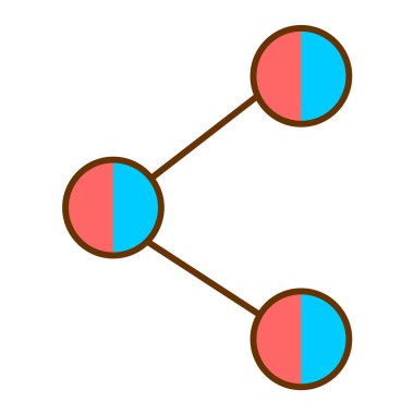 Paylaş. Web simgesi basit illüstrasyon