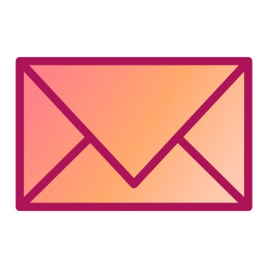 zarf e- posta simgesi vektör illüstrasyonu