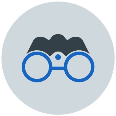 Dürbün. Web simgesi basit illüstrasyon