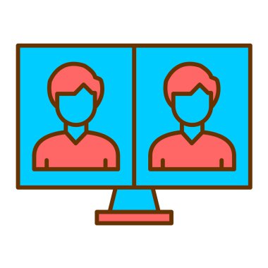 kullanıcı. Web simgesi basit illüstrasyon