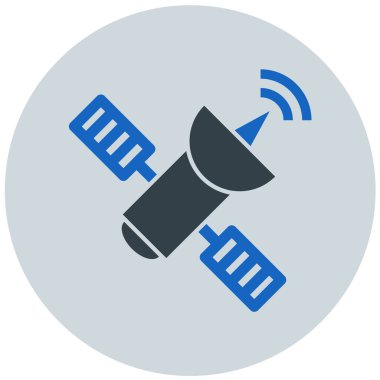 Uydu. Web simgesi basit illüstrasyon