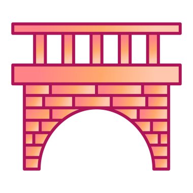 köprü modern simge vektör illüstrasyonu 