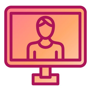 bilgisayar web simgesi basit illüstrasyon