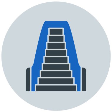 Merdivenler. Web simgesi basit illüstrasyon