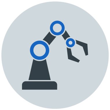 Robot el simgesi, vektör illüstrasyonu basit tasarım