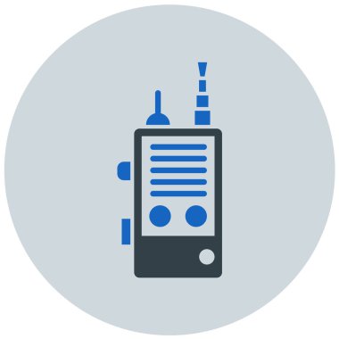 walkie talkie modern ikon vektör çizimi 