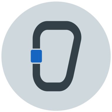 Karabina. Web simgesi basit illüstrasyon