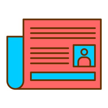 ID kart simgesi vektör illüstrasyonu