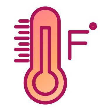 termometre simgesi vektör illüstrasyonu