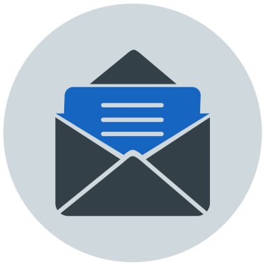 Mektup. Web simgesi basit illüstrasyon