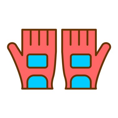 Bir çift eldivenin vektör çizimi