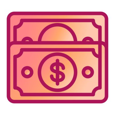 Para için. Web simgesi basit illüstrasyon