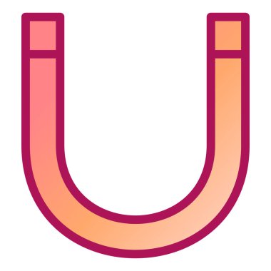 Mıknatıs Web simgesi basit illüstrasyon