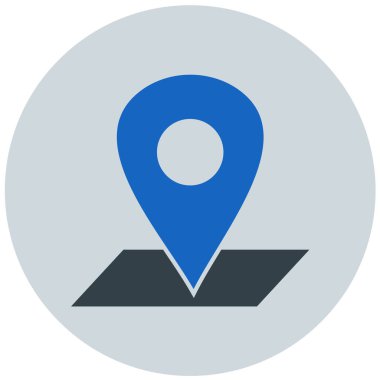 konum. Web simgesi basit illüstrasyon