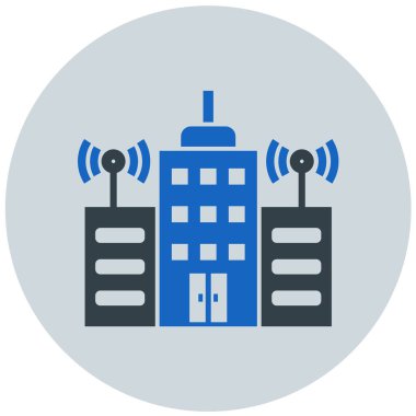 Kablosuz. Web simgesi basit illüstrasyon