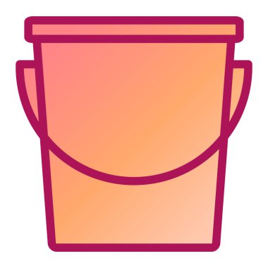 Kova. Web simgesi basit illüstrasyon