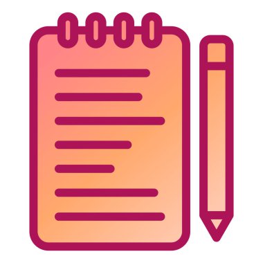 Belge. Web simgesi basit illüstrasyon