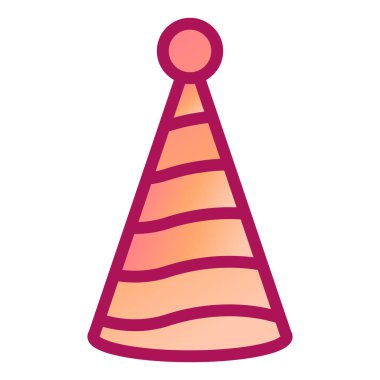 parti şapka simgesi vektör illüstrasyon tasarımı