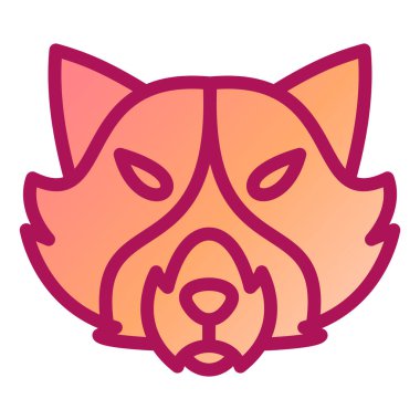 Kurt. Web simgesi basit illüstrasyon