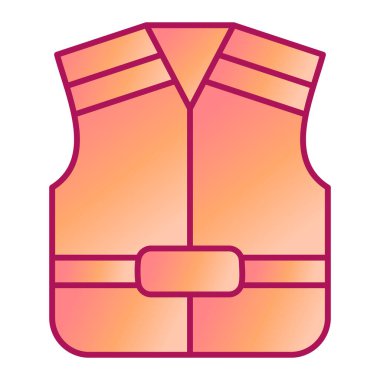 Yelek. Web simgesi basit illüstrasyon