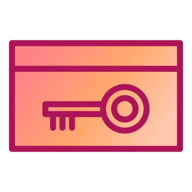 Anahtar. Web simgesi basit illüstrasyon