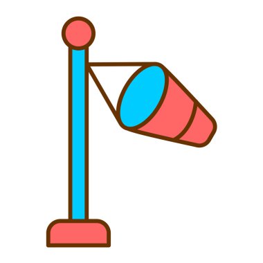 Bayrak simgesinin vektör illüstrasyonu