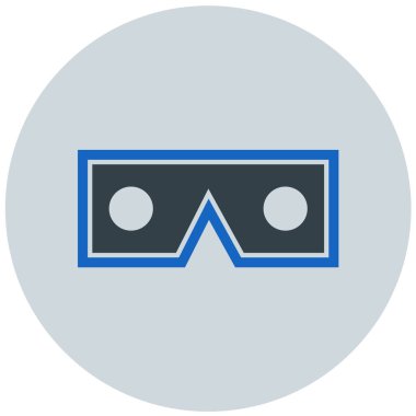 Gözlük. Web simgesi basit illüstrasyon