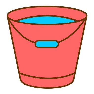 kova modern simge vektör illüstrasyonu 