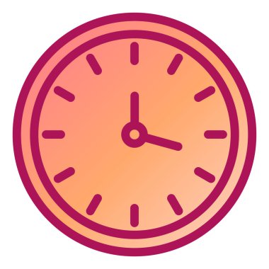 Saat. Web simgesi basit illüstrasyon