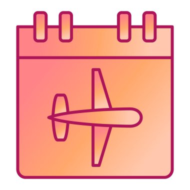 Takvim simgesi vektör illüstrasyonu