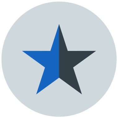 Yıldız. Web simgesi basit illüstrasyon