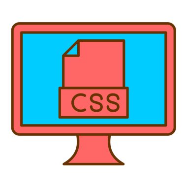 bilgisayar ekranı simgesi, vektör illüstrasyonu