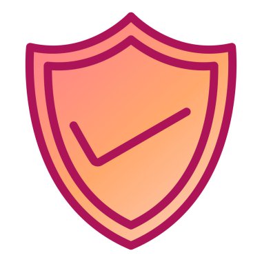 Kurdeleli kalkan ve güvenlik vektör çizimi tasarımı