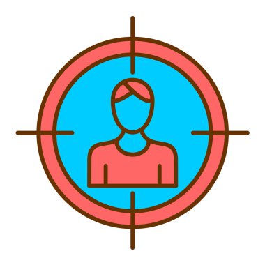 hedef simge vektör illüstrasyonu