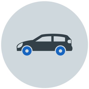 - Araba. Web simgesi basit illüstrasyon