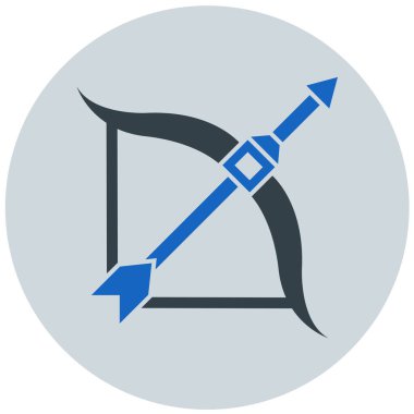 yay ve ok modern ikon vektör çizimi 